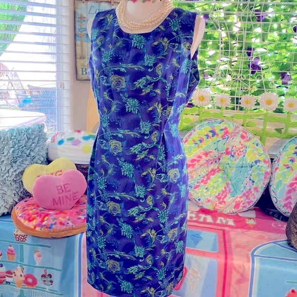 Betsey’s Things blue dress - Picture 1 of 7